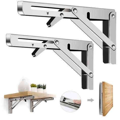 metal brackets 2 fold wall metal art|Amazon.com: 2 Piece Art Bracket.